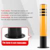 Steel Safety Parking Bollards, Yellow Powder-Coated, 120 cm, 2-Pack view 4
