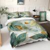 Bedding Set 135x200 cm, Luxurious Gold Leaf Theme, Soft Microfiber view 3