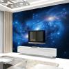 Blue Starry Sky Photo Wallpaper, 400 x 280 cm, Nonwoven view 2