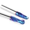 1 pc HRC65 Carbide Ball-Nose End Mill, 2-Flute, R0.5–R6, 50L/100L view 4