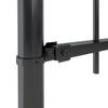 LAPOOH Garden Fence with Spear Points, Steel, 5.1 x 1.5 m, Black view 3