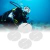 HELEVIA 4PCS Cave Diving Line Circle Markers, ABS Scuba Safety Line Round Markers, Underwater (White) view 4