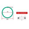 10 Fluororubber O-Rings, 30 x 36 x 3 mm, High Temperature and Corrosion Resistance view 4