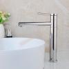 Chrome-Finish Basin Faucet, Hot and Cold Water Mixer, Deck-Mount view 1