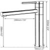 Chrome-Finish Basin Faucet, Hot and Cold Water Mixer, Deck-Mount view 2