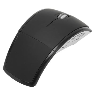 Tbest Wireless Arc Mouse, 2.4G, Foldable, 1600i, Matte Black