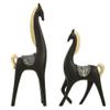 Modern Bookshelf Statue, Abstract Horse Sculpture view 1