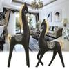 Modern Bookshelf Statue, Abstract Horse Sculpture view 2