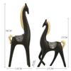 Modern Bookshelf Statue, Abstract Horse Sculpture view 3