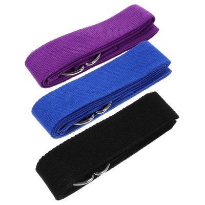 Sosoport 3-Piece Non-Elastic Yoga Stretch Bands for Home Fitness