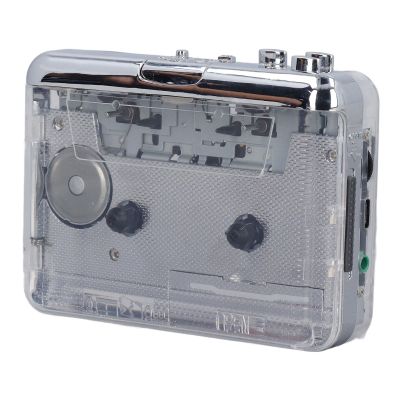 Portable Cassette Player and Recorder with Cassette-to-MP3 Type-C Converter, Auto-Reverse, and Built-In Headphones