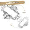 Vintage Zinc Alloy Label Frames, 5 Pieces, for Cabinets view 4