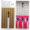 GLEAVI 80-Pack Plastic Pegboard Hooks for Keys and Tools view 2