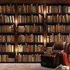 Bookshelf Bookcase 3D Wallpaper Wall Decoration Photo Wallpaper for Sofa Living Room Bedroom, 430 x 300 cm view 3