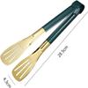 EQQHJL Silicon Metal Manganese Cooking and Grill Tongs view 2