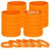 HONTIUS Silicone Wristbands, 25-Pack, Blank view 1