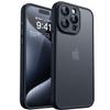 CANSHN iPhone 15 Pro Case with Camera Protection, Black view 1