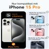 CANSHN iPhone 15 Pro Case with Camera Protection, Black view 2