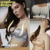 KEKUBUWE CharmyCup Strapless, Wire-Free Front-Clasp Super Push-Up Bra (A+B, 32/70C) view 2
