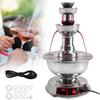 DPLXQPP 3-Tier Wine Fountain Machine, 0–100°C Temperature-Controlled, Stainless Steel, 220V view 1