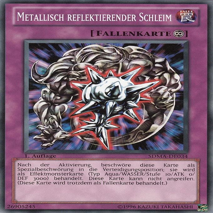 SDMA-DE034 - Metal Reflect Slime - Common - German - Structure Deck: Marik - with LMS Trading Field Center Card