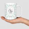 Wodevor "You Are Loved" Coffee Mug, White, Seasonal Wreaths, Ceramic, 425 ml view 1