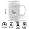 Wodevor "You Are Loved" Coffee Mug, White, Seasonal Wreaths, Ceramic, 425 ml view 3