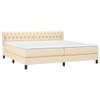 KTHLBRH Box Spring Bed with Mattress, Cream, 200 x 200 cm view 3
