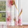 Odot Sheer Voile Curtains with Plum Blossom Print, Grommet Top, 2-Piece Set, 132 x 213 cm view 4
