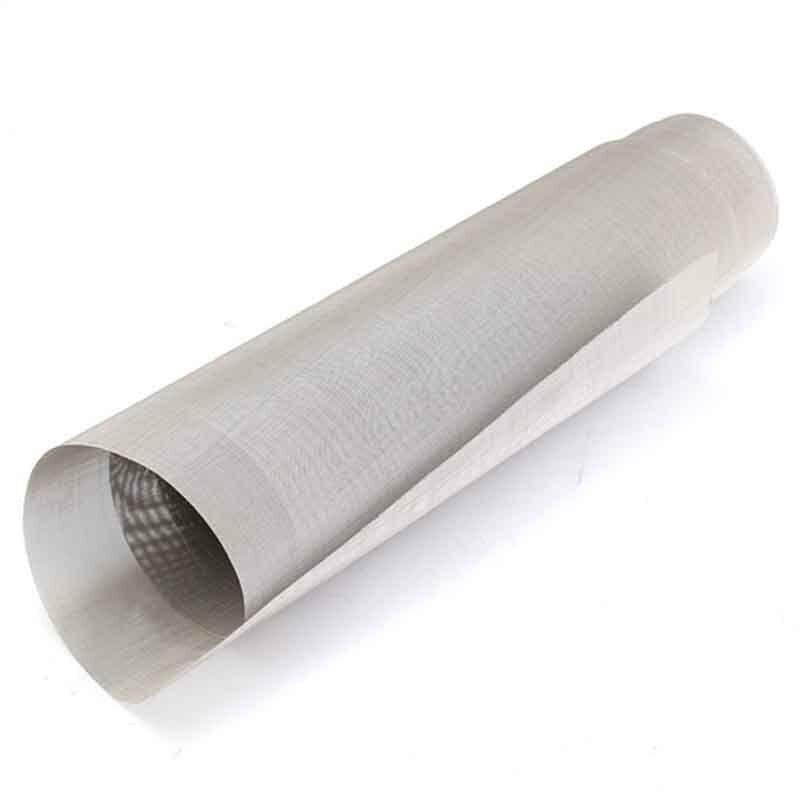 JWOO 6 x 6 Inch 304 Stainless Steel Woven Wire Mesh Filter, 4/8/30/100/120/200/300/400/500 Mesh, 15 x 15 cm (400 Mesh)