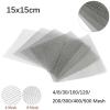 JWOO 6 x 6 Inch 304 Stainless Steel Woven Wire Mesh Filter, 4/8/30/100/120/200/300/400/500 Mesh, 15 x 15 cm (400 Mesh) view 2