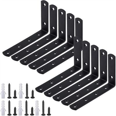 Right-Angle Corner Brackets for Wood, 4 Pieces (Size: 10 Pieces)