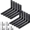 Right-Angle Corner Brackets for Wood, 4 Pieces (Size: 10 Pieces) view 1