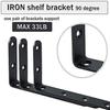 Right-Angle Corner Brackets for Wood, 4 Pieces (Size: 10 Pieces) view 4