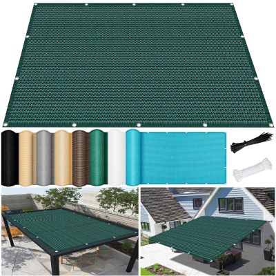 Rectangular Shade Sail 2.7 x 5 m, UV-Resistant, Windproof, Dark Green