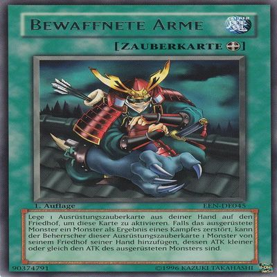 EEN-DE045 - Armed Arms - Rare - German - Elemental Energy - with LMS Trading Field Center Card