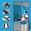 Magnetic Insect Screen for Balcony Doors, 325 x 315 cm, Black view 3