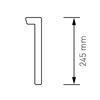House Number "1" – 245 mm, Black Stainless Steel view 2