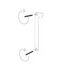House Number "1" – 245 mm, Black Stainless Steel view 3