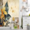 Muralo Non-Woven 3D Photo Wallpaper, Watercolor Tropical Leaves - 400 x 280 cm view 4