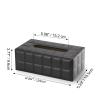 Aqxyedc PU Leather Tissue Box Cover for Home, Office or Car, Brown view 4