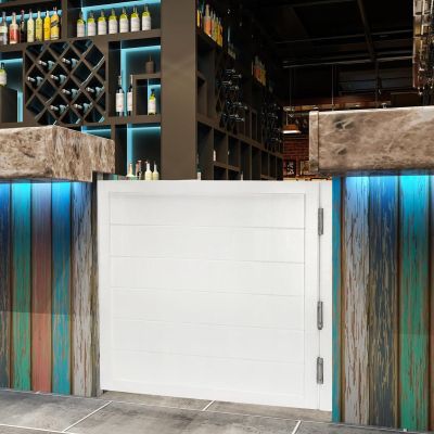 Solid Wood Saloon Swing Doors with Automatic-Closing Hinges