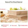 Solid Wood Saloon Swing Doors with Automatic-Closing Hinges view 4