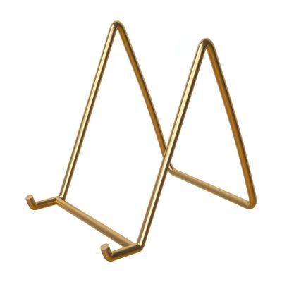 Plate Display Stands, 2-Piece Black Iron Easel Stands for Plates, Pictures and Photos