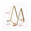 Plate Display Stands, 2-Piece Black Iron Easel Stands for Plates, Pictures and Photos view 2