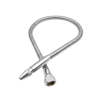 Flexible Metal Coolant Hose with Round-Head Nozzle, Adjustable Switch, 1/4 in x 400 mm, Female Thread
