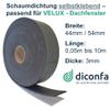 diconfa Gray Foam Seal for VELUX Roof Window Ventilation Flap, Self-Adhesive, 44 mm x 4,500 mm view 2