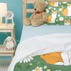 Luoweisi Cats and Daisies Duvet Cover Set, Queen Size, Microfiber view 2