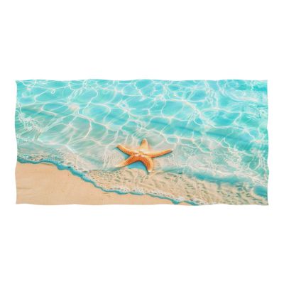 Mnsruu Starfish Beach Towel for Women and Men, Extra Large