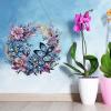 CXINLky DIY 5D Diamond Painting Butterfly Door Wreath Hanger with Chain, Flower-02 view 4
